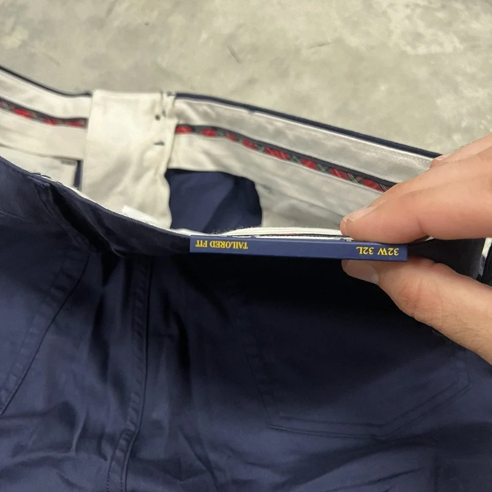 Polo Ralph Lauren Men's Golf Tailored-Fit Cotton Stretch Chino 32x30 Blue Navy